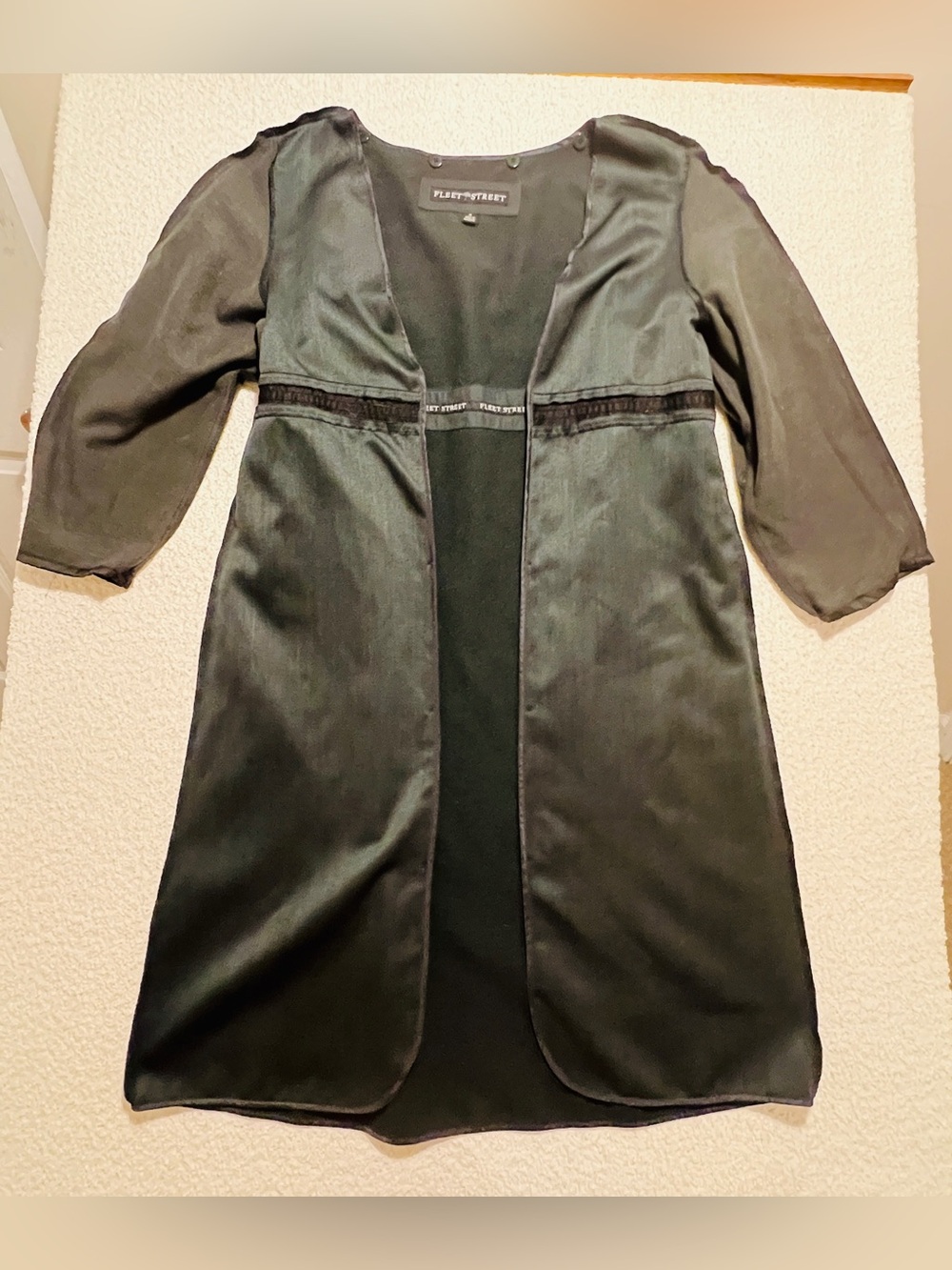 Fleet Street Duster Trench Liner Green Size 14
